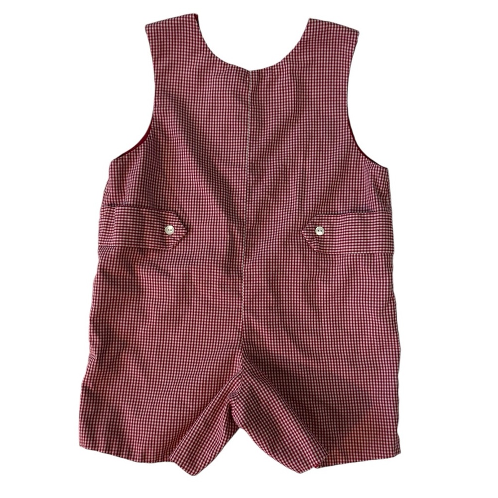 Kids Red Checkered One Piece